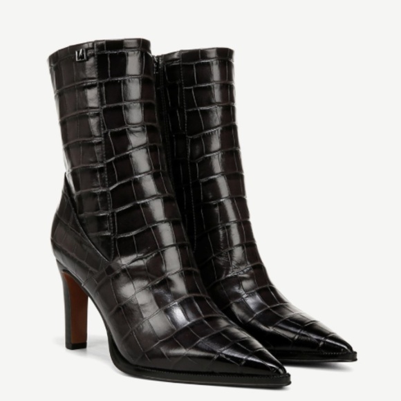 Franco Sarto Appia Bootie Croc Print Leather - Picture 1 of 10